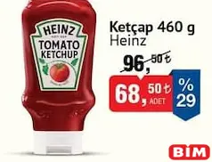 HEİNZ KETÇAP 460 G fiyat ve kampanya bilgisi